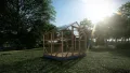 ECO Holz Gewächshaus Garten Treibhaus Tomatenhaus Holzhaus Pflanzhaus (Braun, 2 x 2.6 m) - Thumbnail 2