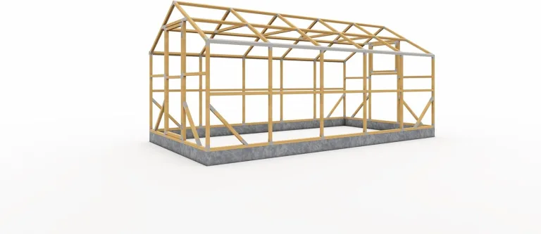 ECO Holz Gewächshaus Garten Treibhaus Tomatenhaus Holzhaus Pflanzhaus (Braun, 5 x 2.6 m) – Bild 5