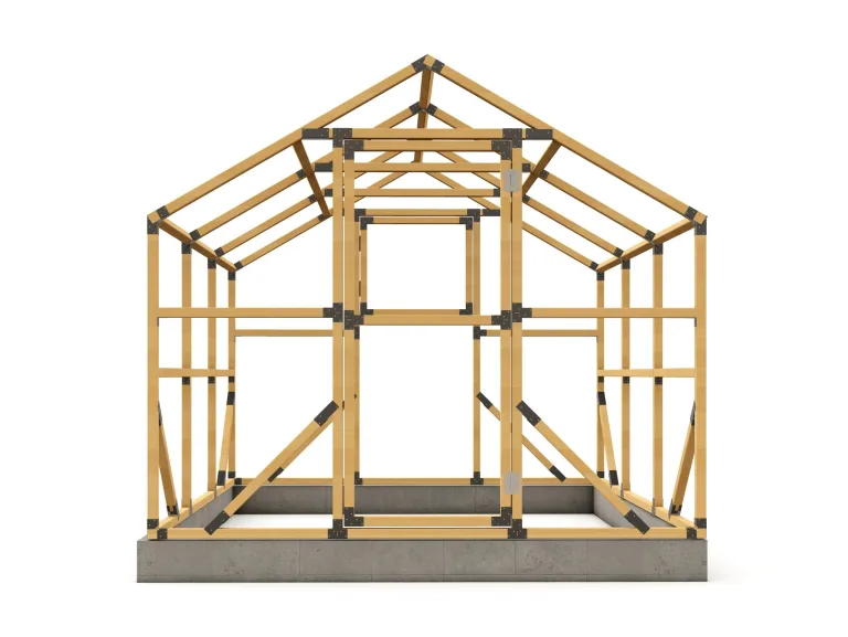 ECO Holz Gewächshaus Garten Treibhaus Tomatenhaus Holzhaus Pflanzhaus (Braun, 3 x 2.6 m) – Bild 4
