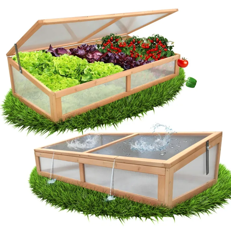 Coemo Hochbeet mit Frühbeetaufsatz 90 × 40 × 120 cm – ergonomisches Gartenbeet aus Holz – wetterfest & nachhaltig – für Gemüse, Kräuter & Blumen – rückenschonend mit Stauraum & einfacher Montage – Bild 8