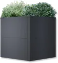 Metzler Hochbeet für den Garten oder Balkon – Stahl in Eisenglimmer | Witterungsbeständiges Metall-Gartenbeet, Pflanzenbeet, Blumenhochbeet | 50 x 50 x 50 cm - Thumbnail 4