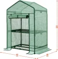 CASA PURA - Gewächshaus 143x143x195 - UV-beständig - Gewächshaus mit Metallablagegitter - Langlebig. Witterungsbeständiges Pflanzenhaus (Harrest) - Thumbnail 3