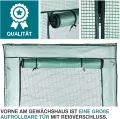 TOM Foliengewächshaus Folientunnel stabile 140g/m² extra langlebig – Wählen Sie aus 2 Größen: 1,6m2 / 0,8m2 Gewächshaus mit 4 Erdankern – Stahlrohrkonstruktion – für Tomaten & Co. (Grün, 0,5m2) - Thumbnail 9