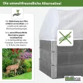 TRUTZHOLM Hochbeetabdeckung 120 x 80 cm Bogenabdeckung mit Vlies Frühbeetabdeckung - Thumbnail 6