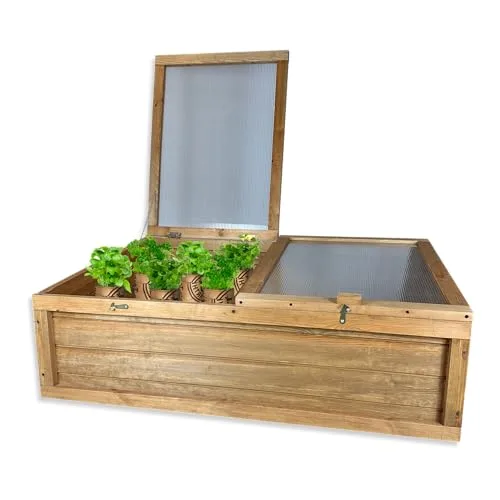 GARTENETAGE Hochwertiges Frühbeet mit Abdeckung - Witterungsbeständig, Einfache Montage, Schutz vor Schädlingen, Verlängerte Anbausaison, Pflegeleicht, 120x80x35 cm – Bild 6