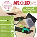 Hochbeet Holz, Kräuterbeet, Gartenbeet, Pflanzbeet, Blumenbeet, Stufenbeet, für Garten und Terrasse, Kiefernholz, Massivholz, höhenverstellbar, Abmessungen 9x30x80 cm, Farbe: Grau - Thumbnail 4