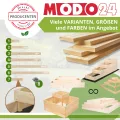 Hochbeet Holz, Kräuterbeet, Gartenbeet, Pflanzbeet, Blumenbeet, Stufenbeet, für Garten und Terrasse, Kiefernholz, Massivholz, höhenverstellbar, Abmessungen 18x60x80 cm, Farbe: Grau - Thumbnail 7