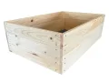 Lermowoood Hochbeet aus Holz 60x80x30 cm Natur – Pflanzkasten für Gemüse & Kräuter – mit Agrovließ – steckbar & stapelbar- Aussenbereich ideal für Garten, Balkon & Terrasse - Thumbnail 2