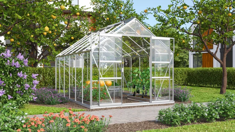 Vitavia Gewächshaus Mars 9900", Aluminium eloxiert, 9,9 m², 3 mm ESG | Wetterfestes & stabiles Treibhaus | Perfekt für Gemüse & Pflanzen | Robust & langlebig – Bild 2