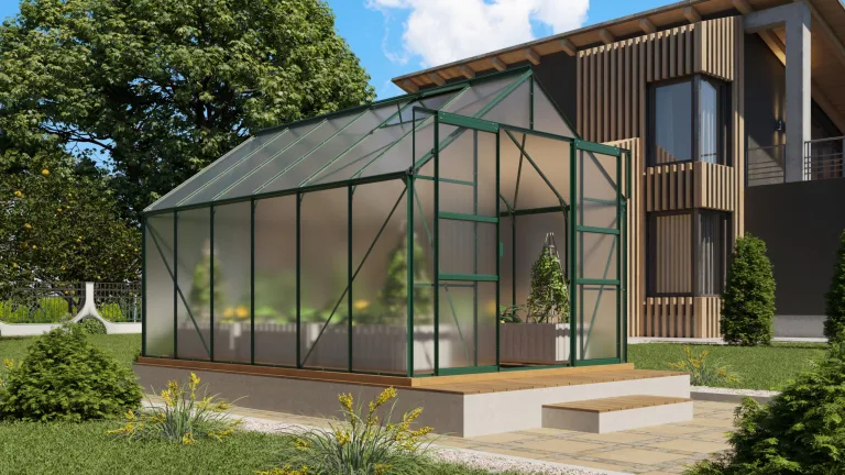 Vitavia Gewächshaus Mars 9900", Aluminium eloxiert, 9,9 m², 3 mm ESG | Wetterfestes & stabiles Treibhaus | Perfekt für Gemüse & Pflanzen | Robust & langlebig – Bild 6