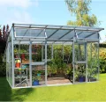 Vitavia Gewächshaus Aphrodite 11500", Aluminium eloxiert, 11,5 m², 10 mm HKP | Wetterfestes & stabiles Treibhaus | Perfekt für Gemüse & Pflanzen | Robust & langlebig - Thumbnail 1