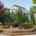 Vitavia Gewächshaus Olymp 9900", smaragd, 9,9 m², 4 mm HKP | Wetterfestes & stabiles Treibhaus | Perfekt für Gemüse & Pflanzen | Robust & langlebig - Thumbnail 8