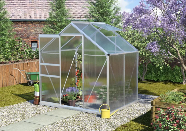 Vitavia Gewächshaus Calypso 3000", Aluminium eloxiert, 3,0 m², 6 mm HKP | Wetterfestes & stabiles Treibhaus | Perfekt für Gemüse & Pflanzen | Robust & langlebig – Bild 4