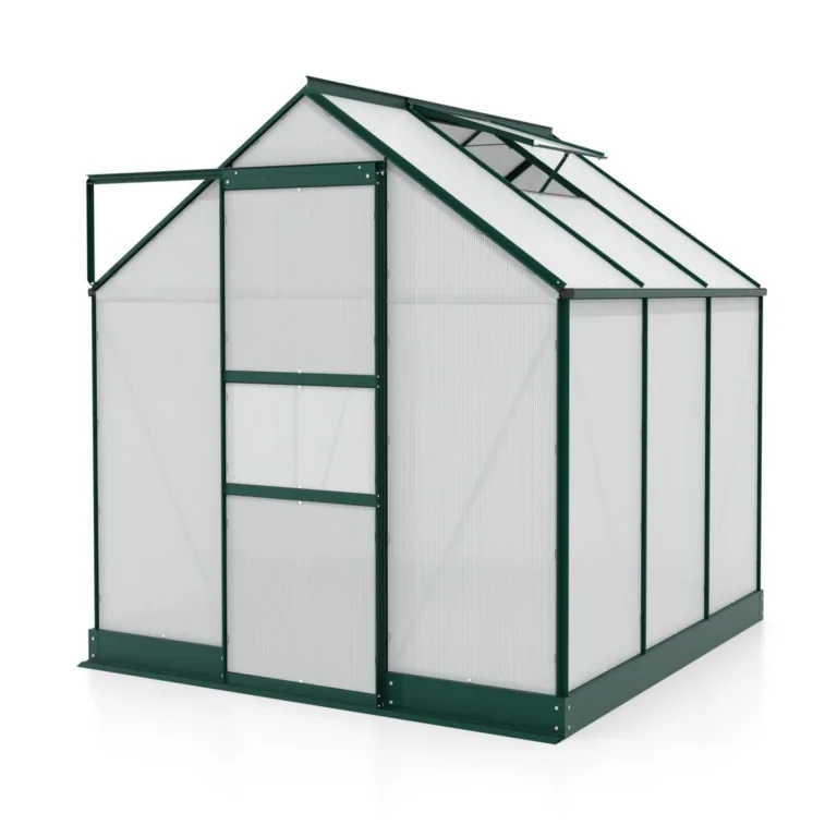 Vitavia Gewächshaus Apollo 2500", schwarz, 2,5 m², 4 mm HKP | Wetterfestes & stabiles Treibhaus | Perfekt für Gemüse & Pflanzen | Robust & langlebig – Bild 10