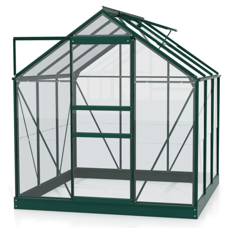 Vitavia Gewächshaus Planet 6200" inkl. Fundament, Aluminium, 6,2 m², 6 mm HKP | Wetterfestes & stabiles Treibhaus | Perfekt für Gemüse & Pflanzen | Robust & langlebig – Bild 10