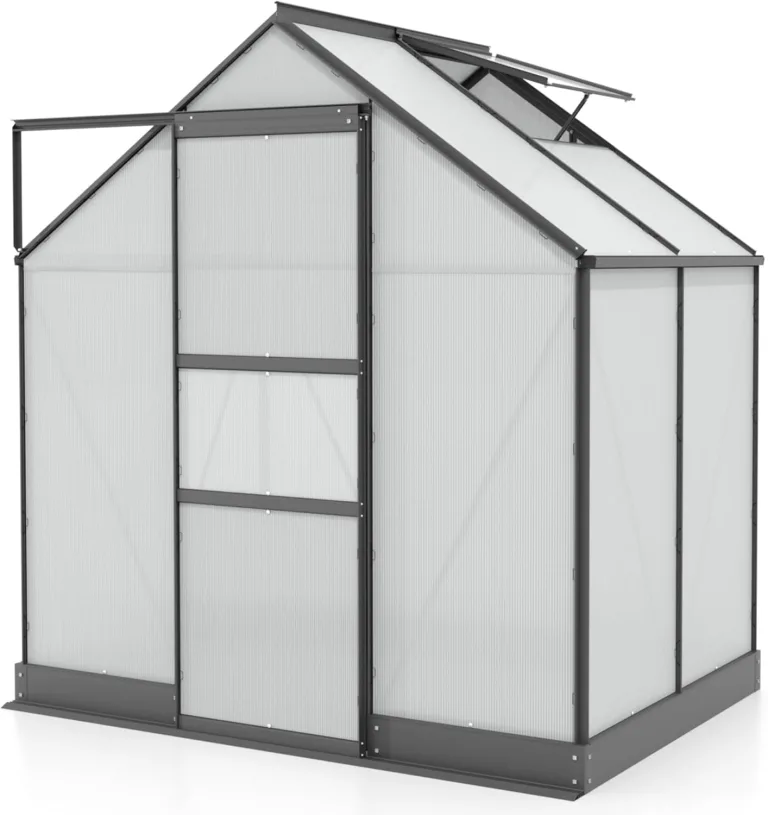 Vitavia Gewächshaus Apollo 6200", Aluminium eloxiert, 6,2 m², 4 mm HKP | Wetterfestes & stabiles Treibhaus | Perfekt für Gemüse & Pflanzen | Robust & langlebig – Bild 8