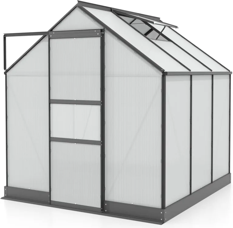 Vitavia Gewächshaus Apollo 6200", Aluminium eloxiert, 6,2 m², 4 mm HKP | Wetterfestes & stabiles Treibhaus | Perfekt für Gemüse & Pflanzen | Robust & langlebig – Bild 9