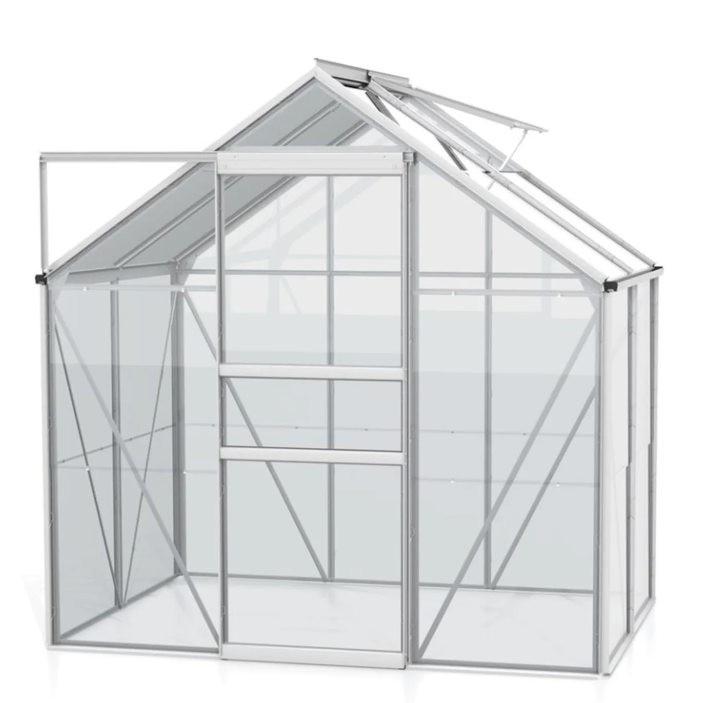 Vitavia Gewächshaus Venus 2500", Aluminium eloxiert, 2,5 m², 3 mm ESG | Wetterfestes & stabiles Treibhaus | Perfekt für Gemüse & Pflanzen | Robust & langlebig - Bild 1
