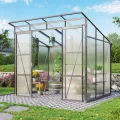 Vitavia Gewächshaus Playa 5900", Aluminium, 5,9 m², 3 mm ESG, 6 mm HKP | Wetterfestes & stabiles Treibhaus | Perfekt für Gemüse & Pflanzen | Robust & langlebig - Thumbnail 9