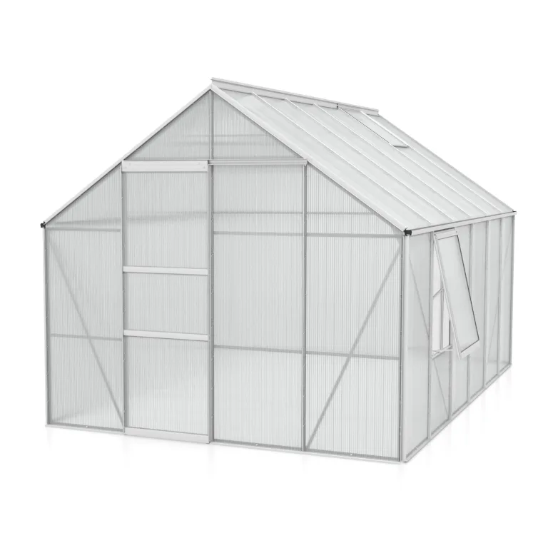 Vitavia Gewächshaus Meridian 1 9900", Aluminium, 9,9 m², 4 mm HKP | Wetterfestes & stabiles Treibhaus | Perfekt für Gemüse & Pflanzen | Robust & langlebig – Bild 3
