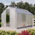 Vitavia Gewächshaus EOS 3100", smaragd, 3,1 m², 4 mm HKP | Wetterfestes & stabiles Treibhaus | Perfekt für Gemüse & Pflanzen | Robust & langlebig - Thumbnail 6