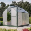 Vitavia Gewächshaus EOS 3100", smaragd, 3,1 m², 4 mm HKP | Wetterfestes & stabiles Treibhaus | Perfekt für Gemüse & Pflanzen | Robust & langlebig - Thumbnail 7