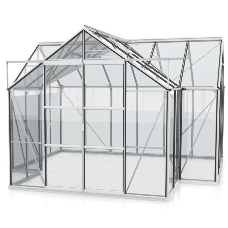 Vitavia Gewächshaus Sirius, Aluminium eloxiert, 3 mm ESG | Wetterfestes & stabiles Treibhaus | Perfekt für Gemüse & Pflanzen | Robust & langlebig – Bild 1
