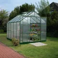 Vitavia Gewächshaus Uranus 8300", smaragd grün, 8,3 m², 6 mm HKP | Wetterfestes & stabiles Treibhaus | Perfekt für Gemüse & Pflanzen | Robust & langlebig - Thumbnail 2