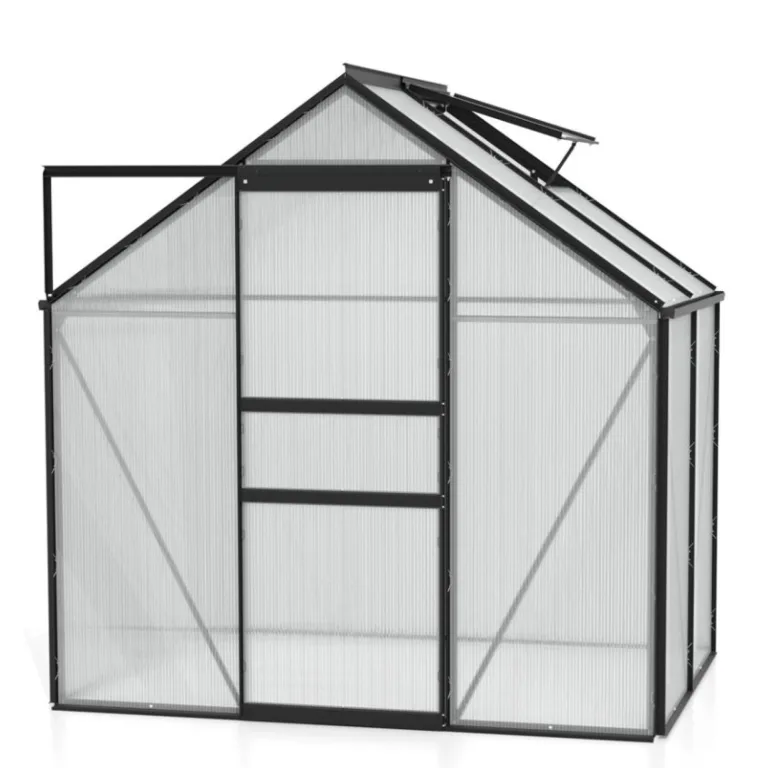 Vitavia Gewächshaus Venus 6200", smaragd grün, 6,2 m², 4 mm HKP | Wetterfestes & stabiles Treibhaus | Perfekt für Gemüse & Pflanzen | Robust & langlebig – Bild 7