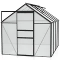 Vitavia Gewächshaus Comet 6200", Aluminium, 6,2 m², 4 mm HKP | Wetterfestes & stabiles Treibhaus | Perfekt für Gemüse & Pflanzen | Robust & langlebig - Thumbnail 10