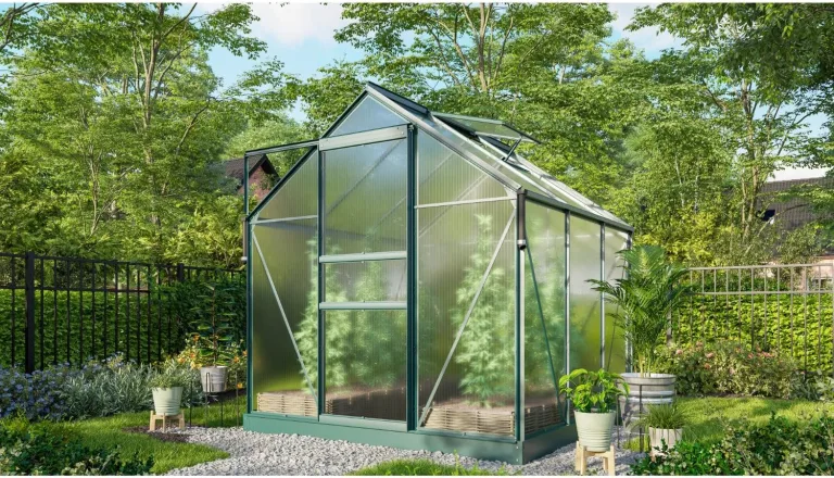 Vitavia Gewächshaus Marley inkl. Ready2Grow Zubehör-Set, Aluminium eloxiert, 2,5 m², 6 mm HKP | Wetterfestes & stabiles Treibhaus | Perfekt für Gemüse & Pflanzen | Robust & langlebig – Bild 11