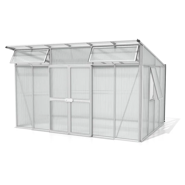 Vitavia Gewächshaus Aphrodite 11500", weiß, 11,5 m², 10 mm HKP | Wetterfestes & stabiles Treibhaus | Perfekt für Gemüse & Pflanzen | Robust & langlebig – Bild 4