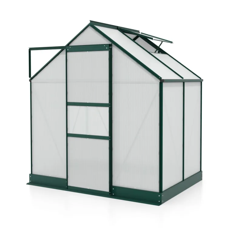 Vitavia Gewächshaus Apollo 2500", smaragd grün, 2,5 m², 4 mm HKP | Wetterfestes & stabiles Treibhaus | Perfekt für Gemüse & Pflanzen | Robust & langlebig – Bild 1