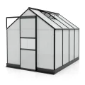 Vitavia Gewächshaus Apollo 2500", smaragd grün, 2,5 m², 4 mm HKP | Wetterfestes & stabiles Treibhaus | Perfekt für Gemüse & Pflanzen | Robust & langlebig - Thumbnail 7