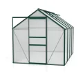 Vitavia Gewächshaus Calypso 5800", smaragd grün, 5,8 m², 4 mm HKP | Wetterfestes & stabiles Treibhaus | Perfekt für Gemüse & Pflanzen | Robust & langlebig - Thumbnail 3