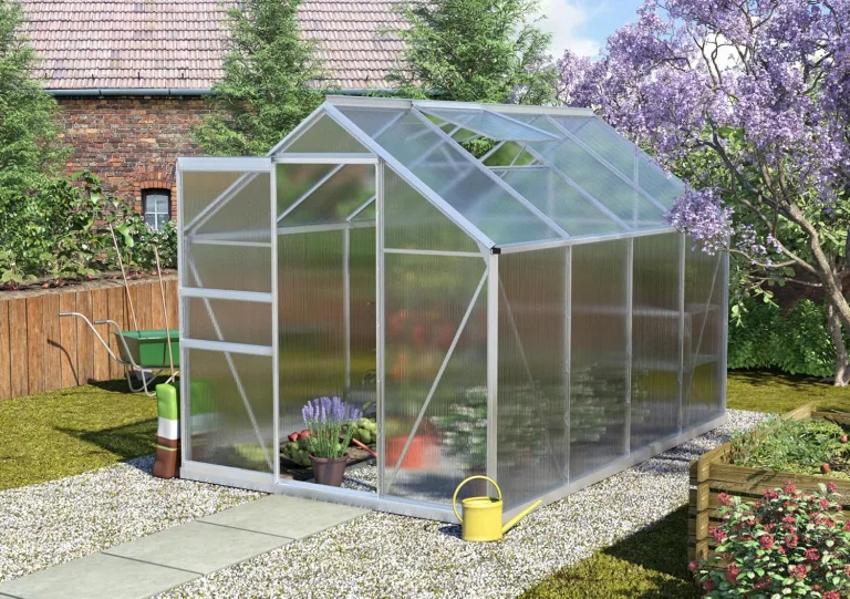 Vitavia Gewächshaus Calypso 5800", Aluminium eloxiert, 5,8 m², 4 mm HKP | Wetterfestes & stabiles Treibhaus | Perfekt für Gemüse & Pflanzen | Robust & langlebig – Bild 1