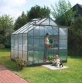 Vitavia Gewächshaus Mars 6700", schwarz, 6,7 m², 6 mm HKP | Wetterfestes & stabiles Treibhaus | Perfekt für Gemüse & Pflanzen | Robust & langlebig - Thumbnail 4