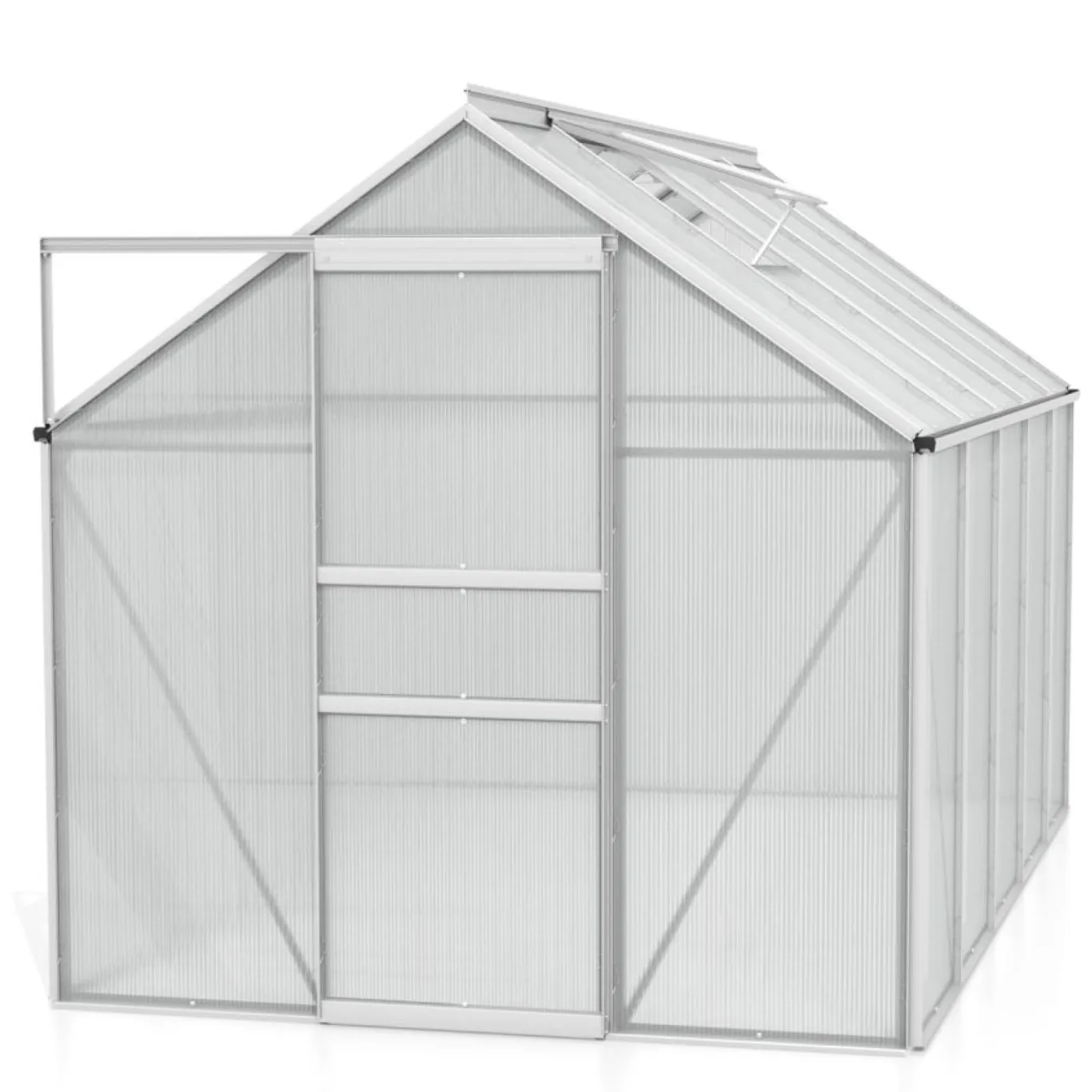 Vitavia Gewächshaus Venus 6200", Aluminium eloxiert, 6,2 m², 6 mm HKP | Wetterfestes & stabiles Treibhaus | Perfekt für Gemüse & Pflanzen | Robust & langlebig - Bild 1