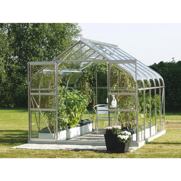 Vitavia Gewächshaus Diana 8300", Aluminium eloxiert, 8,3 m², 3 mm ESG | Wetterfestes & stabiles Treibhaus | Perfekt für Gemüse & Pflanzen | Robust & langlebig – Bild 1