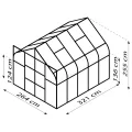 Vitavia Gewächshaus Diana 8300", Aluminium eloxiert, 8,3 m², 3 mm ESG | Wetterfestes & stabiles Treibhaus | Perfekt für Gemüse & Pflanzen | Robust & langlebig - Thumbnail 2