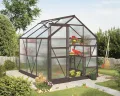 Vitavia Gewächshaus Calypso 5800", schwarz, 5,8 m², 4 mm HKP | Wetterfestes & stabiles Treibhaus | Perfekt für Gemüse & Pflanzen | Robust & langlebig - Thumbnail 9