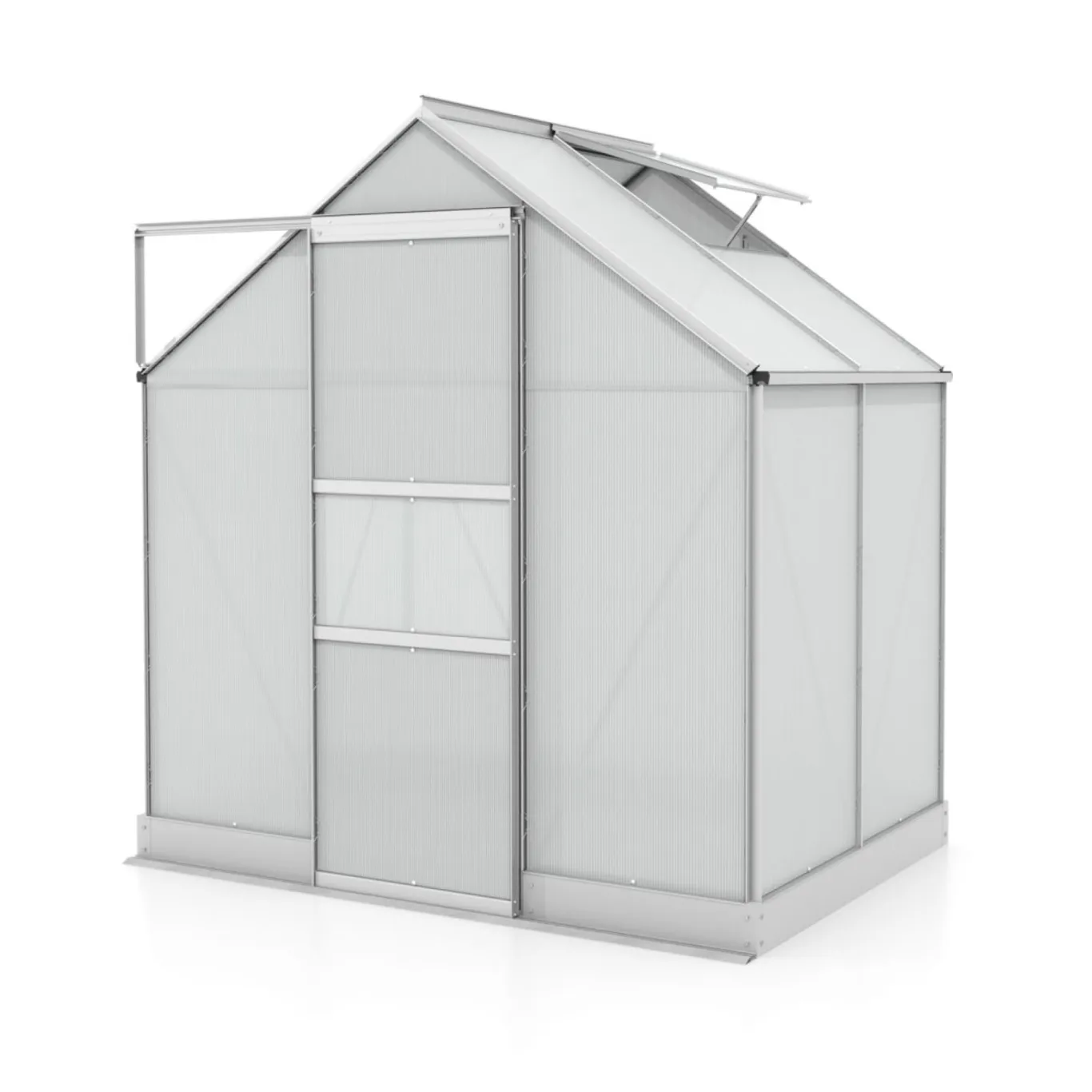 Vitavia Gewächshaus Apollo 2500", Aluminium eloxiert, 2,5 m², 6 mm HKP | Wetterfestes & stabiles Treibhaus | Perfekt für Gemüse & Pflanzen | Robust & langlebig - Bild 1