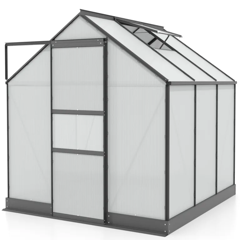 Vitavia Gewächshaus Apollo 2500", Aluminium eloxiert, 2,5 m², 6 mm HKP | Wetterfestes & stabiles Treibhaus | Perfekt für Gemüse & Pflanzen | Robust & langlebig – Bild 9