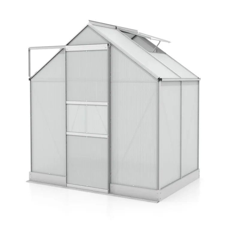 Vitavia Gewächshaus Apollo 2500", Aluminium eloxiert, 2,5 m², 6 mm HKP | Wetterfestes & stabiles Treibhaus | Perfekt für Gemüse & Pflanzen | Robust & langlebig – Bild 1