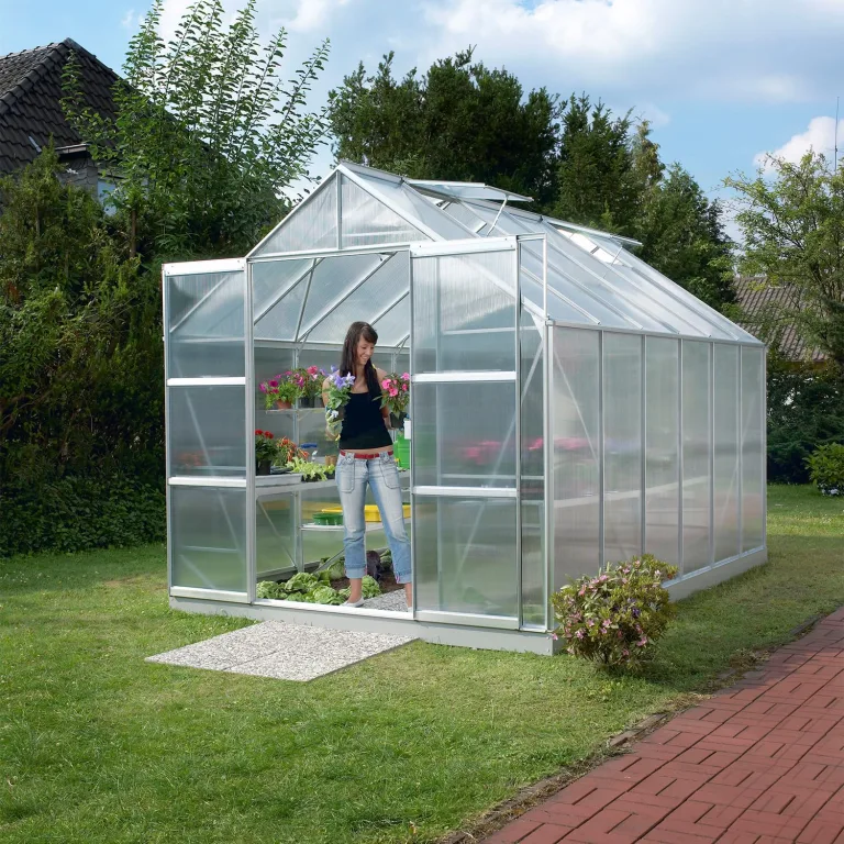 Vitavia Gewächshaus Mars 9900", Aluminium eloxiert, 9,9 m², 4 mm HKP | Wetterfestes & stabiles Treibhaus | Perfekt für Gemüse & Pflanzen | Robust & langlebig – Bild 2