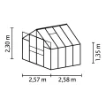 Vitavia Gewächshaus Mars 6700", Aluminium eloxiert, 6,7 m², 3 mm ESG | Wetterfestes & stabiles Treibhaus | Perfekt für Gemüse & Pflanzen | Robust & langlebig - Thumbnail 3