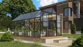 Vitavia Gewächshaus Mars 11500", schwarz, 11,5 m², 3 mm ESG | Wetterfestes & stabiles Treibhaus | Perfekt für Gemüse & Pflanzen | Robust & langlebig - Thumbnail 1