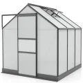 Vitavia Gewächshaus Apollo 2500", smaragd grün, 2,5 m², 6 mm HKP | Wetterfestes & stabiles Treibhaus | Perfekt für Gemüse & Pflanzen | Robust & langlebig - Thumbnail 9