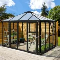 Vitavia Gewächshaus-Pavillon Minos, Aluminium eloxiert, 3 mm ESG, 10 mm HKP | Wetterfestes & stabiles Treibhaus | Perfekt für Gemüse & Pflanzen | Robust & langlebig - Thumbnail 5