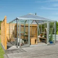 Vitavia Gewächshaus-Pavillon Fortuna, Aluminium eloxiert, 3 mm ESG, 10 mm HKP | Wetterfestes & stabiles Treibhaus | Perfekt für Gemüse & Pflanzen | Robust & langlebig - Thumbnail 6